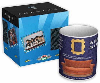 

Mc Sid Razz Friends - Tv Series Sofa Ceramic Mug(350 ml), Multicolor