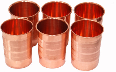 

saga LXCCCGL6 Copper Mug(350 ml, Pack of 6), Gold