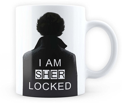

Mc Sid Razz I am Sherlocked - [ Sherlock Holmes, Benedict Cumberbatch ] Ceramic Mug(350 ml), Multicolor