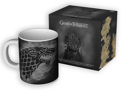 

Mc Sid Razz Game Of Thrones Stark Abstract Ceramic Mug(350 ml), Multicolor