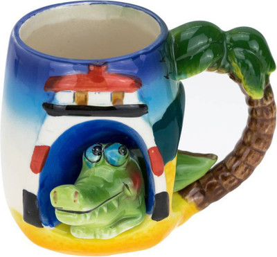 

AVMART Crocodile Ceramic Mug(300 ml), Multicolor