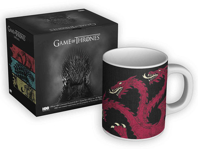 

Mc Sid Razz Game Of Thrones House Of Targaryen Ceramic Mug(350 ml), Multicolor