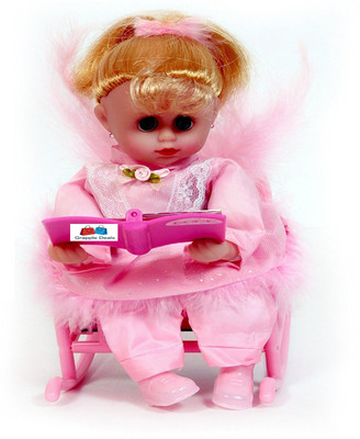 

GRAPPLE DEALS Cute Baby Angel With Rocking Chair Musical Doll For Kids.(Multicolor)