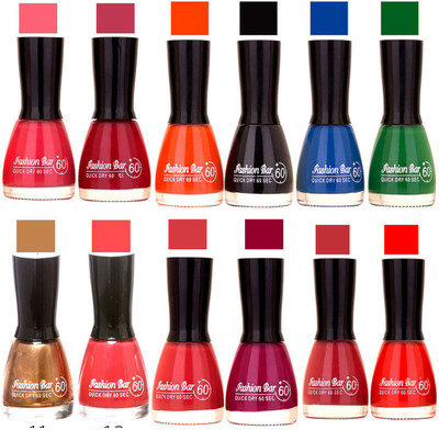 

Fashion Bar Morden shade Nail Polish 18 Multicolor(Pack of 12)
