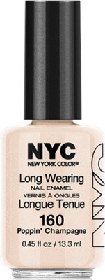 

Nyc Long Wearing Nail Enamel Poppin' Champagne