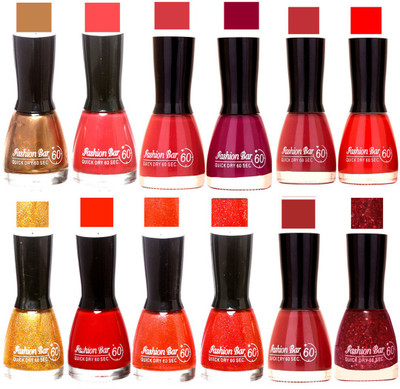 

Fashion Bar Morden shade Nail Polish 32 Multicolor(Pack of 12)