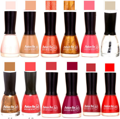 

Fashion Bar Morden shade Nail Polish 4 Multicolor(Pack of 12)