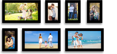 

Swadesi Stuff MDF Photo Frame(Black, 7 Photos)