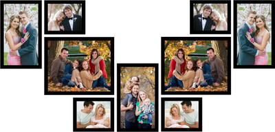 

Swadesi Stuff MDF Photo Frame(Black, 9 Photos)
