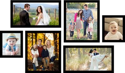 

Swadesi Stuff MDF Photo Frame(Black, 6 Photos)