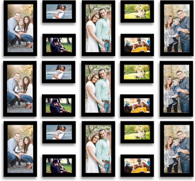 

Swadesi Stuff MDF Photo Frame(Black, 21 Photos)