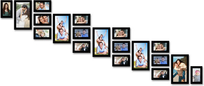 

Swadesi Stuff MDF Photo Frame(Black, 19 Photos)