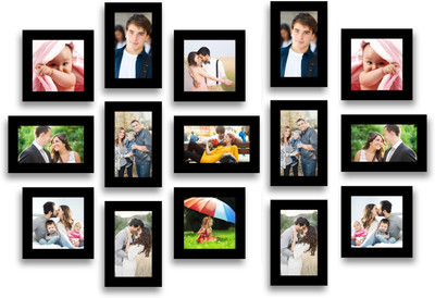 

Swadesi Stuff MDF Photo Frame(Black, 15 Photos)