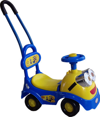 

kidoz kingdom MINION RIDE ON WITH LIGHT N MUSIC N DITACHABLEHANDLE(Blue, Yellow)