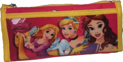 

kidoz kingdom HM-PRN DISNEY PENCIL POUCH Art Canvas Pencil Box(Set of 1, Pink)