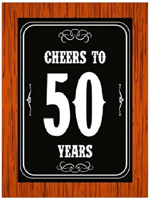 

Shop Online Cheers To 50 Years" for 50th Birthday, Anniversary (Mix) Photo Booth Board(Wedding)
