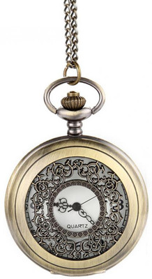 

Young & Forever On Time Retro Antique Designer Premium Vintage Pocket N80481 Bronze Alloy Pocket Watch Chain
