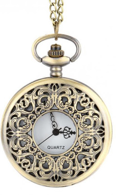 

Young & Forever On Time Retro Antique Designer Premium Vintage Pocket N80482 Bronze Alloy Pocket Watch Chain