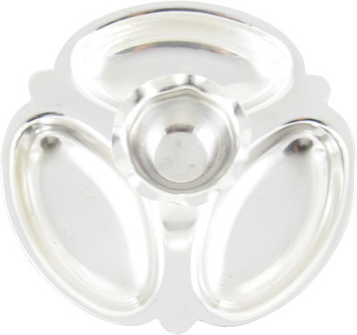 

GoldGiftIdeas Glossy Kankavati, Pooja Items for Home, Silver Plated(Silver)