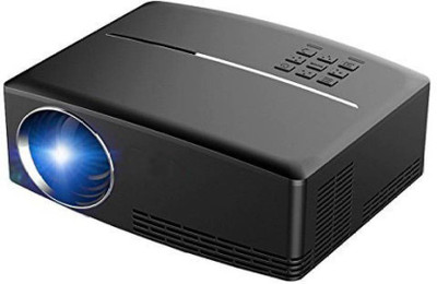 

ooze GP80 Mini 800*480 Pixel with HDMI/USB/VGA 1800 lm LED Corded Portable Projector(Black)