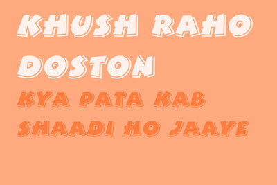 

KHUSH RAHON OFF QUOTE PAPER PRINT POSTER Paper Print(12 inch X 18 inch)