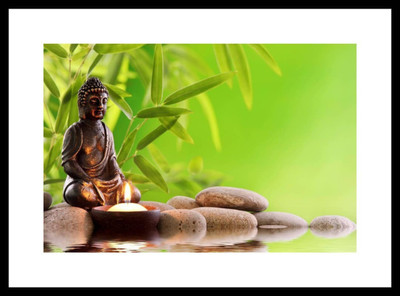 

Aabhaas Buddha Wall Poster Fine Art Print(12 inch X 18 inch, Rolled)