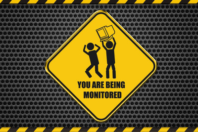 

YOU ARE BEING MONITERED QUOTES POSTER Paper Print(12 inch X 18 inch)
