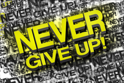

NEVER GIVE UP QUOTES PAPER PRINT POSTER Paper Print(12 inch X 18 inch)