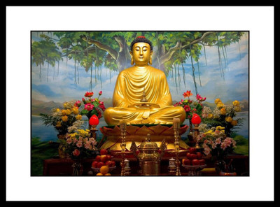 

Aabhaas Buddha Wall Poster Fine Art Print(12 inch X 18 inch, Rolled)