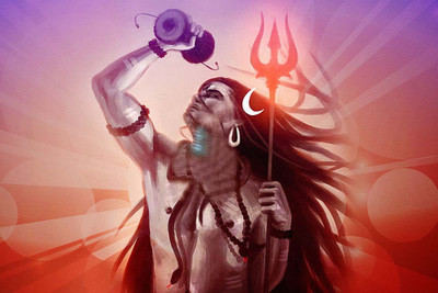 

SHIVSHANKAR RELIGIOUS PAPER PRINT POSTER Paper Print(12 inch X 18 inch)