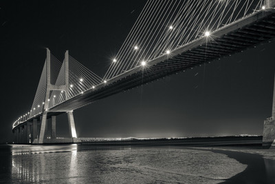 

VASCODAGAMA BRIDGE NATURE Paper Print(12 inch X 18 inch)