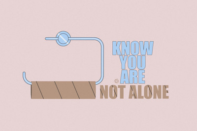 

KNOW YOU ARE NOT ALONE QUOTE PAPER PRINT POSTER Paper Print(12 inch X 18 inch)