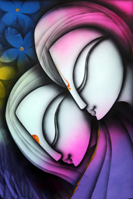 

URBAN LADY PAINTING Paper Print(12 inch X 18 inch)