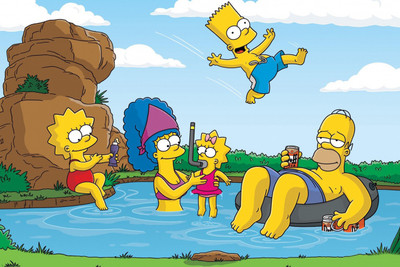 

SIMPSONS CARTOON PAPER PRINT POSTER Paper Print(12 inch X 18 inch)