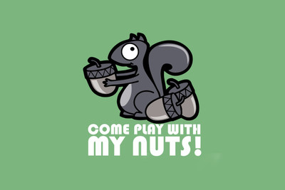 COME PLAY WITH MY NUTS QUOTE PAPER PRINT POSTER Paper Print(12 inch X 18 inch)
