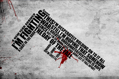 FIGHTING IN THE DARK MOTIVATIONAL PAPER PRINT POSTER Paper Print(12 inch X 18 inch)