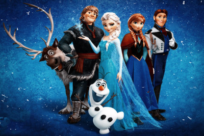 

FROZEN CARTOON CARTOON PAPER PRINT POSTER Paper Print(12 inch X 18 inch)