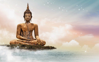 

Aabhaas Buddha Wall Poster Fine Art Print(12 inch X 18 inch, Rolled)