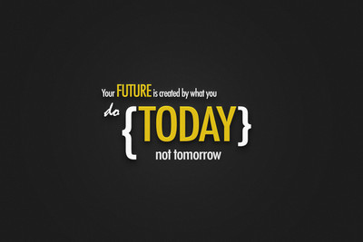 YOUR FUTURE QUOTES PAPER PRINT POSTER Paper Print(12 inch X 18 inch)