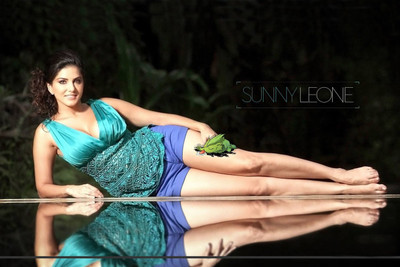 

SUNNY LEONE BLUE TOP CELEBRITY PAPER PRINT POSTER Paper Print(12 inch X 18 inch)