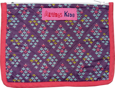 

Always Kids Flat Pouch With Piping Pouch(Purple)
