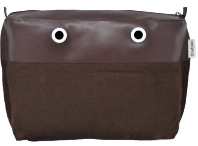 

Doubleu Bag - Large - Dark Brown - PU Pouch(Brown)
