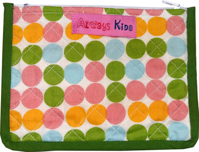 

Always Kids Flat Pouch With Piping Pouch(Multicolor)