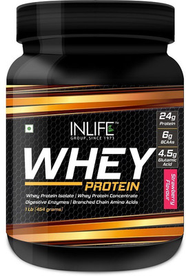 

Inlife 1Lb Whey Protein(454 g, Strawberry)