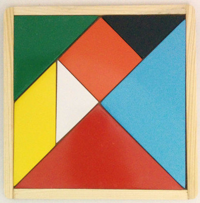 

Fun Tangram Wooden Puzzle Educational Toy For Kids - Made In India(7 Pieces)