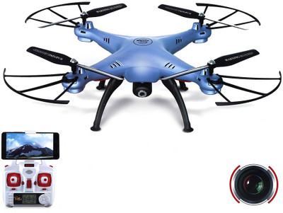 

SYMA explorer upgraded WIFI FPV With HD Camera Altitude Mode 2.4G 4CH 6Axis RC Drone Quadcopter RTF Upgraded Version(Blue)
