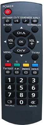 LipiWorld URC-129 TV Universal Remote Compatible For  LED LCD Panasonic Remote Controller(Black)