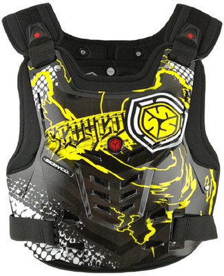 

Scoyco AM06 CE Certified Body Armour Vest Black Yellow Size-42() Riding Protective Jacket(Black