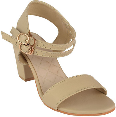 

Go India Store Women Beige Heels