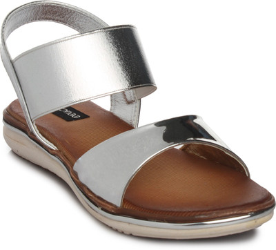 

VAYONAA Women 10,Silver Flats